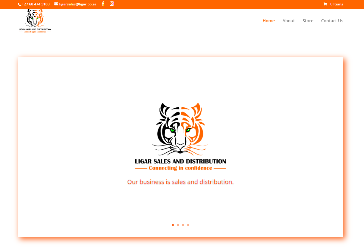 Ligar Sales & Distribution website
